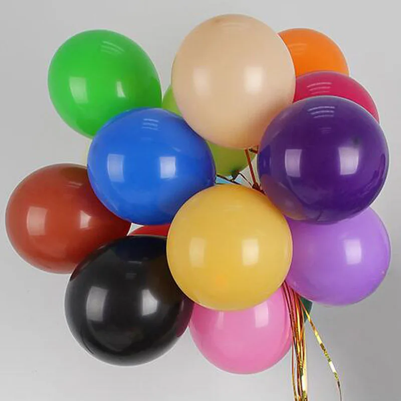 

100 pcs Round Balloons 10 inch Latex Helium Balloons Pearl Wedding Anniversary Party Happy Birthday Balloon Decoration