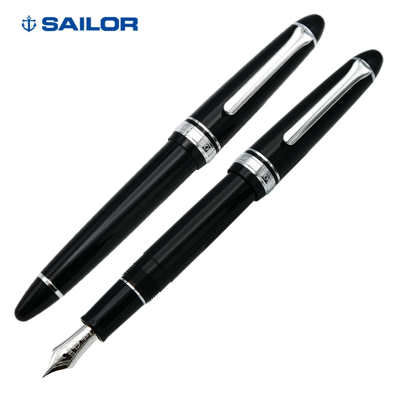 SAILOR Writing Torpedo 14K золотая ручка, черное серебро письмо, бизнес гибкая ручка, чернильная ручка 11-1029 Рисование и обучение подарок