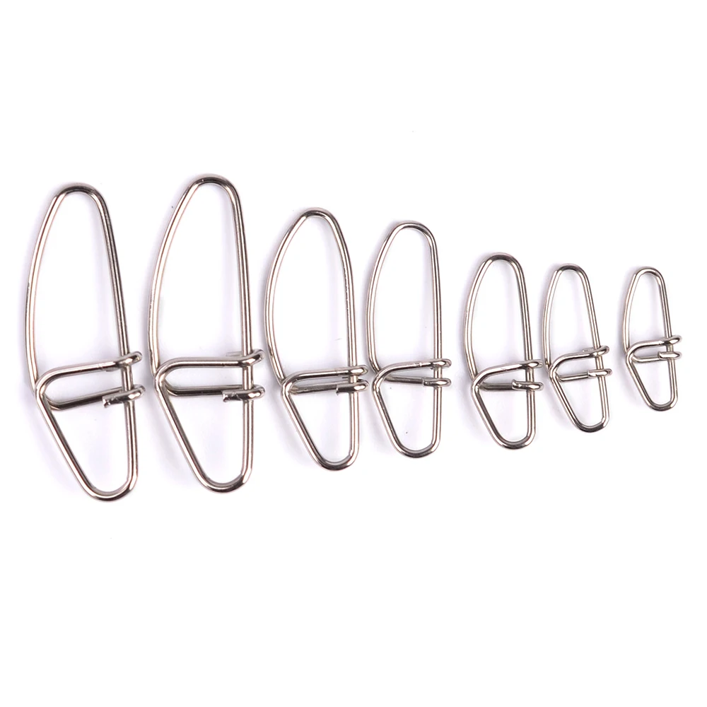 Gishers 100pcs Crosslock Snap Fishing Barrel Swivel safety snap 13mm-28mm 0#-6# fishing swivels | Спорт и развлечения
