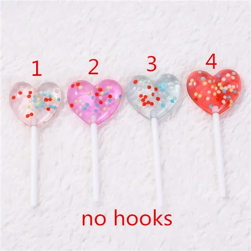 no hooks 12 шт. 71*25 мм разноцветный леденец, амулеты с плоской задней стороной, блестящая Конфета из смолы, кабошоны для кулона, ожерелья, сережек, сделай сам - Окраска металла: no hooks