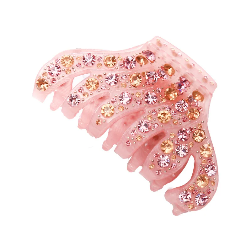 High Quality Full Rhinestone Lady Hair Claws Pins And Clips Acetate Crab For Thick Long Jewelry Accessory for Women | Украшения и