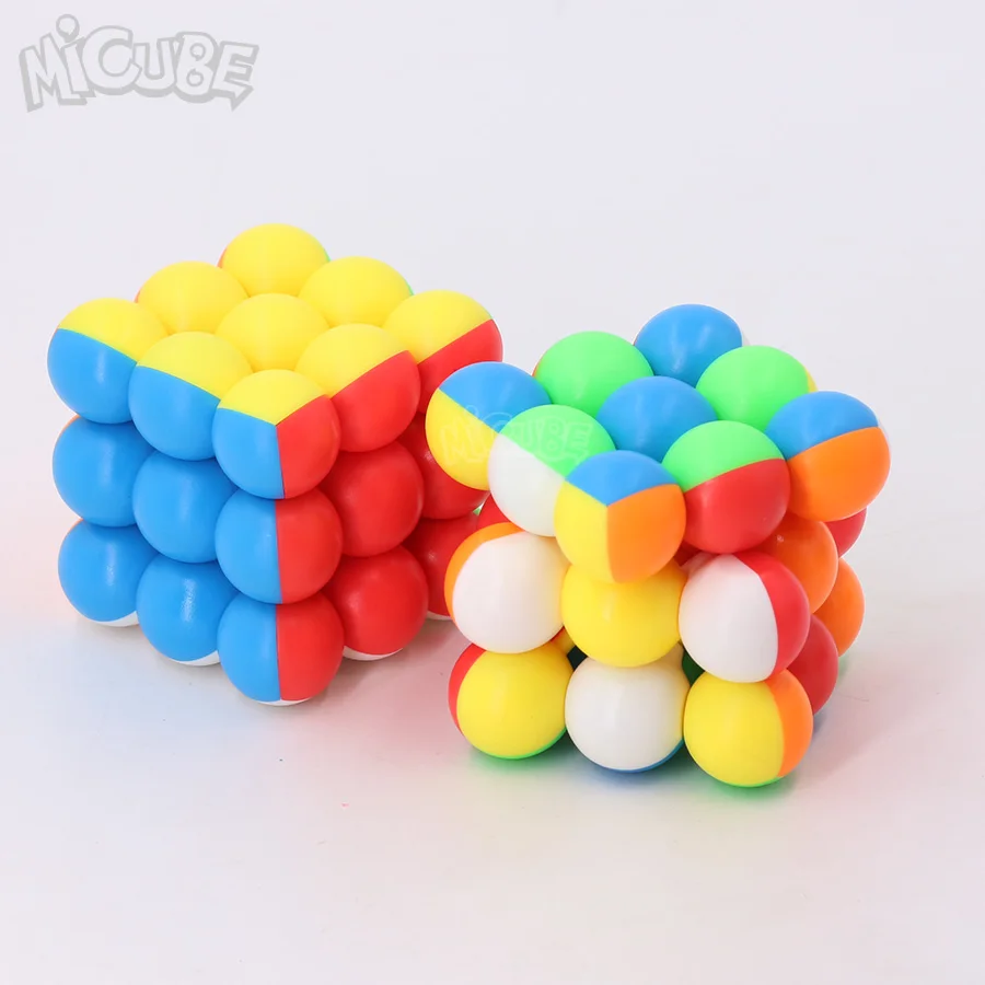 Yuanzhu кубический шар 3x3x3 магические кубики скорость Yongjun головоломка 60 мм без наклеек конкурсные Кубики Игрушки для детей Детские кубики