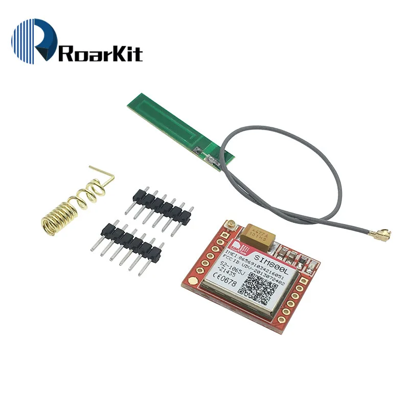 with antenna Маленький модуль SIM800L GPRS GSM карта MicroSIM Core BOard четырехдиапазонный ttl последовательный порт с антенной - Цвет: with antenna