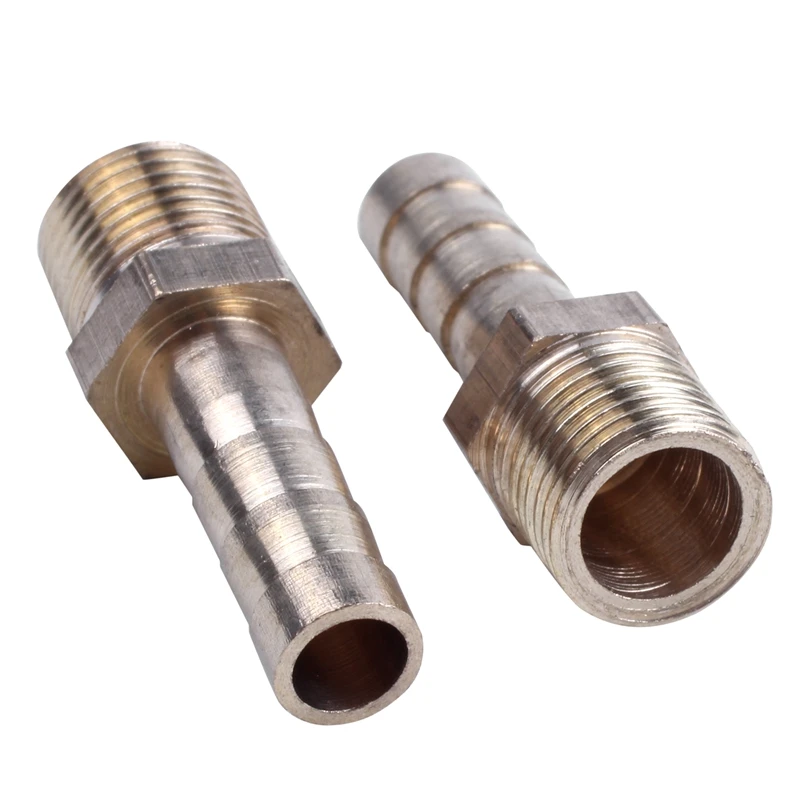 4x Gold 1/8BSP Male Thread Brass Hose Barb Coupler Fitting Connector | Обустройство дома