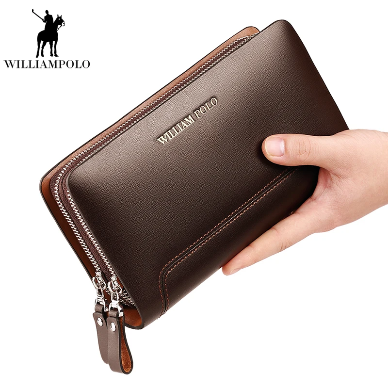 Новинка 2018 клатч из 100% натуральной кожи мужской модный черный в европейском и