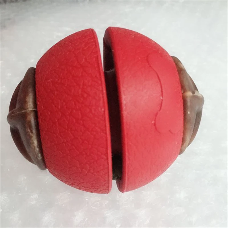 

Dog Toy Rubber Ball Chew Dispenser Leakage Food Play Ball Interactive Pet Dental Teething Training Toy