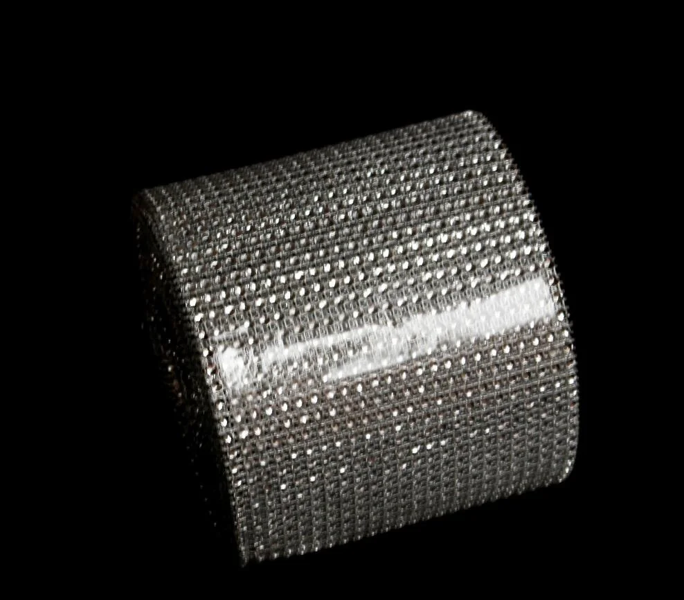 5 ярдов Гибкая Алмазная сетчатая оберточная Серебряная лента|ribbon ribbon|ribbon crystalribbons