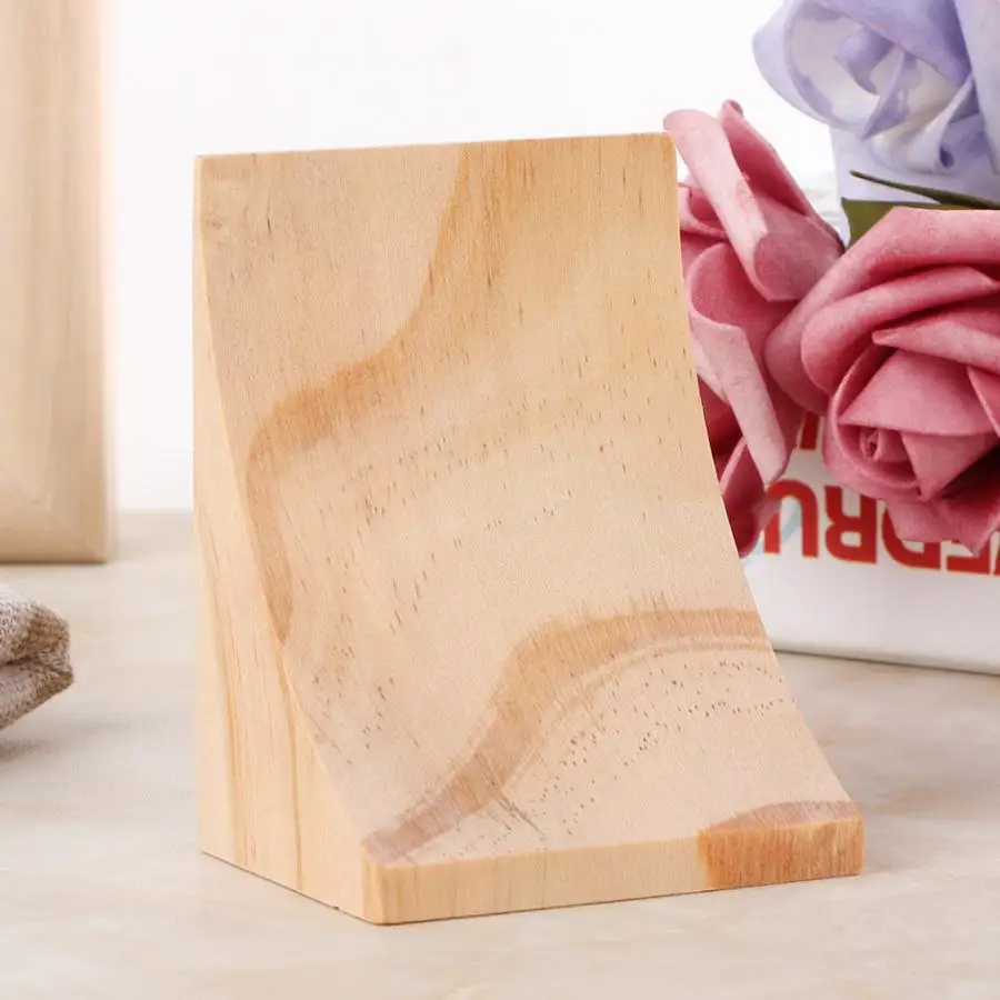 Простой деревянный Настольный Декор украшение для сережек гвоздиков держатель