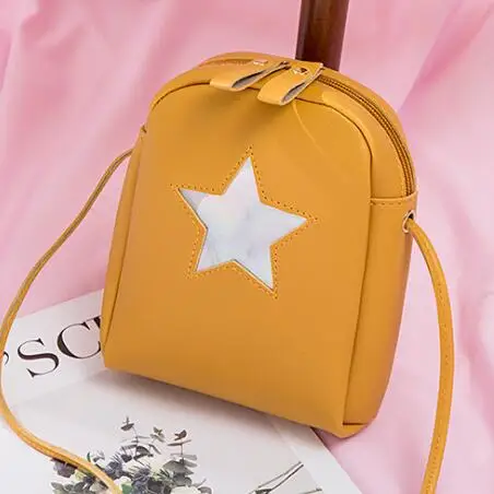 Хит продаж тонкий ремешок женские кожанные сумочки через плечо звездный узор 2019