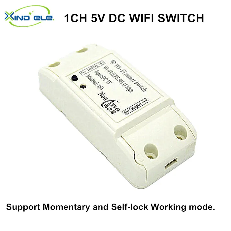 Новинка 2017 года 1CH DC 5 В в переключатель Wi Fi Умный дом модуль мгновенный Selflock