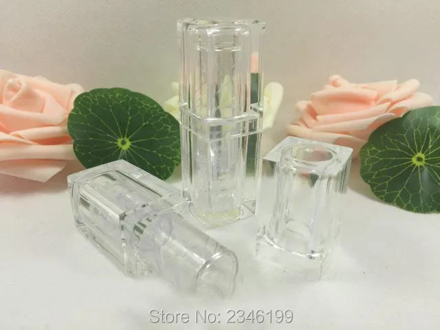 50 шт./лот прозрачная пустая помада в упаковке изящная самодельная туба для