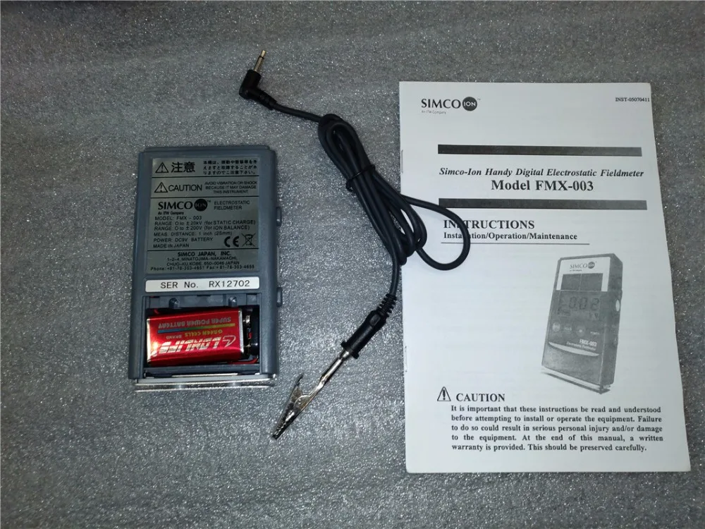 Ручной цифровой электростатический измерительный прибор полевой инфракрасный