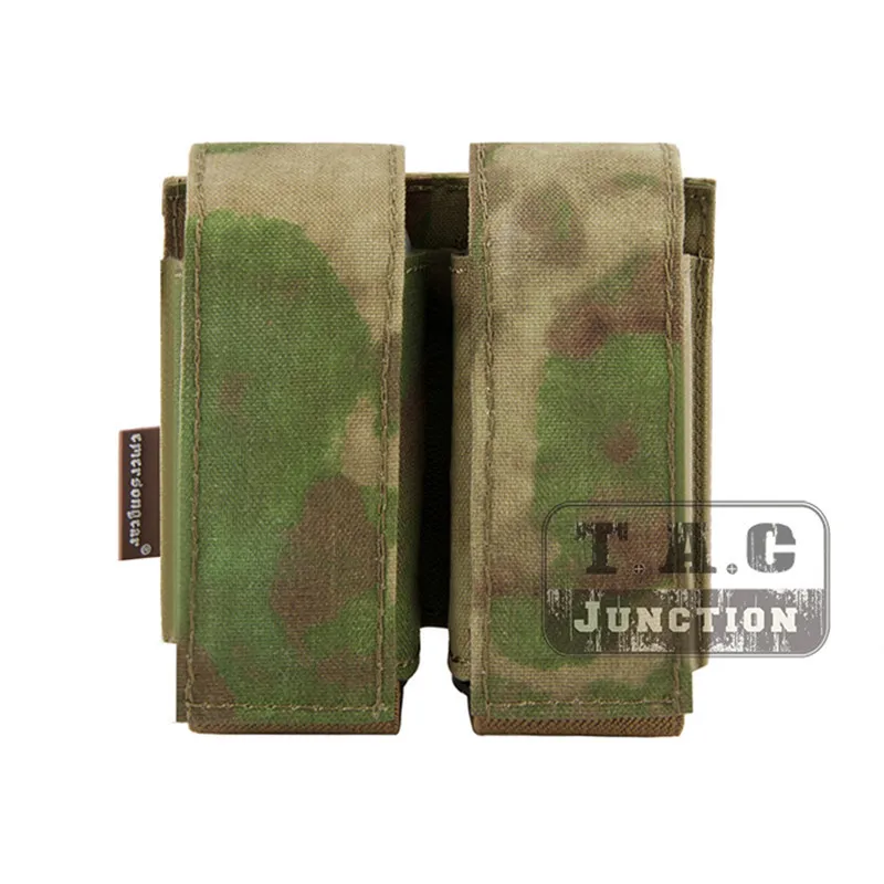 AT-FG Emerson тактический MOLLE двойной 40 ММ ГРАНАТА МЕШОК Emersongear 9 мм журнал держатель Перевозчик патронов сумка приятели - Цвет: AT-FG