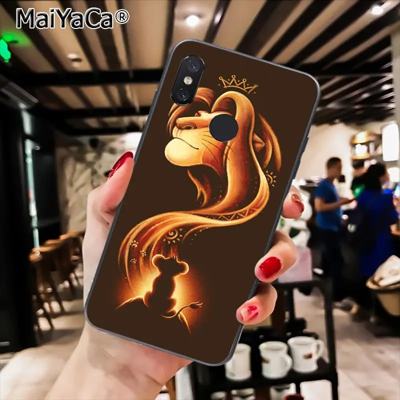 MaiYaCa Король Лев Coque Shell чехол для телефона Xiaomi Redmi4X 6A S2 Go Redmi 5 5Plus Note4 Note5 7 Note6Pro