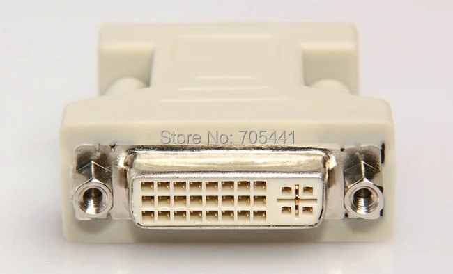 Бесплатная доставка 2 шт./лот Высокое качество DVI Женский (24 + 5) К VGA Мужской адаптер