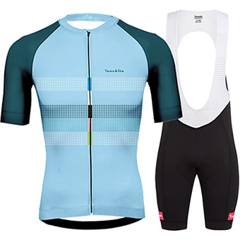 Bretelle ciclismo ropa de hombre, лето, Runchita go pro, комплекты одежды для велоспорта, мужские велосипедные комплекты с коротким рукавом, roupa ciclismo - Цвет: Set  A3