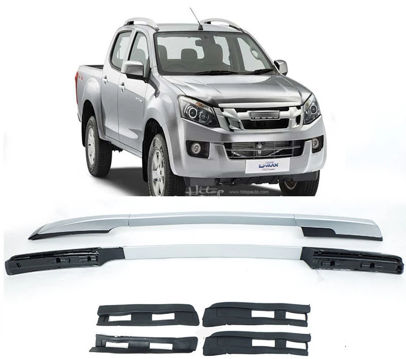 Новое поступление для Isuzu D-Max 2011- багажник на крышу Продольный брус крыши поперечной крыши бар, окисленный алюминий, установлен винтами, очень стабильный