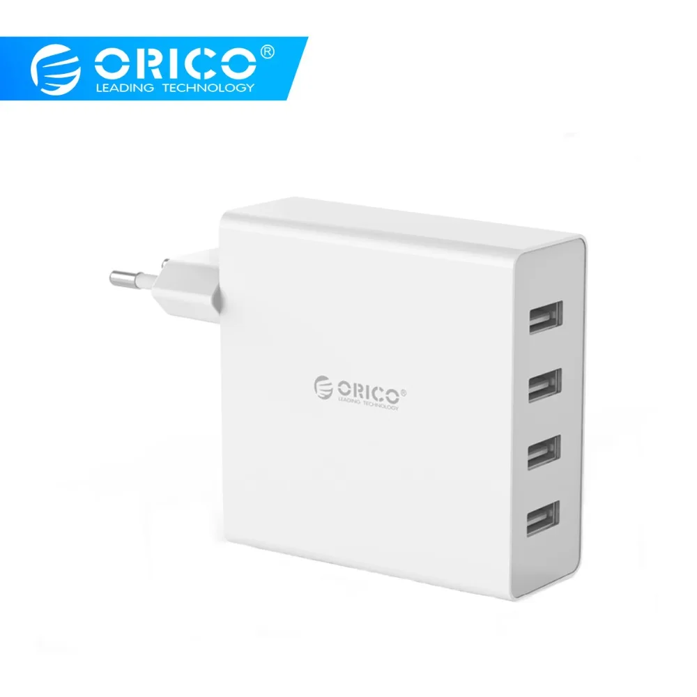 ORICO 4 порта настенное USB зарядное устройство для телефона 5V2. 4A* 4 6A30W общий выход для iPhone планшета