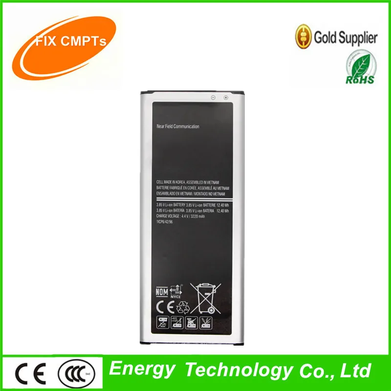 100% Тесты оригинальный Батарея EB BN910BBE для samsung Galaxy Note 4 N910 N910A N910U N910F N910H N910V 3220