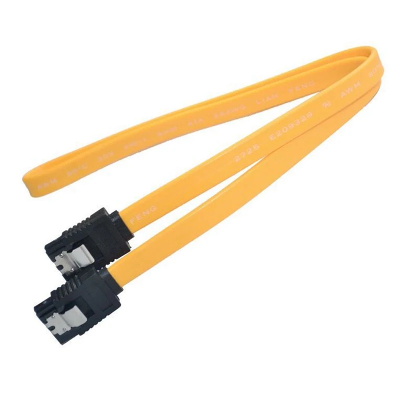 Новый 45 см SATA 2 0 кабель II SATA2 6 ГБ/сек. для передачи данных прямой красный шнур