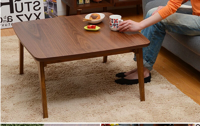Современная мебель для дома Kotatsu стол из массива ясеня, деревянная мебель в японском стиле, пол для гостиной с низким подогревом, деревянный стол