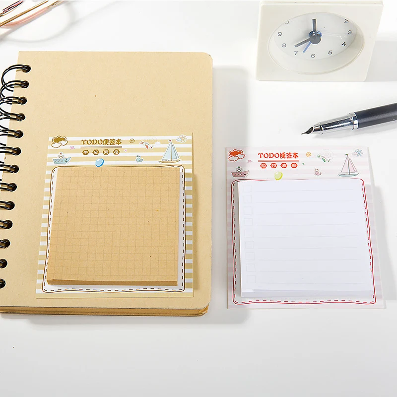 Блокноты школьные канцелярские принадлежности заметки Soild Цвет Memo Pad 80 страниц