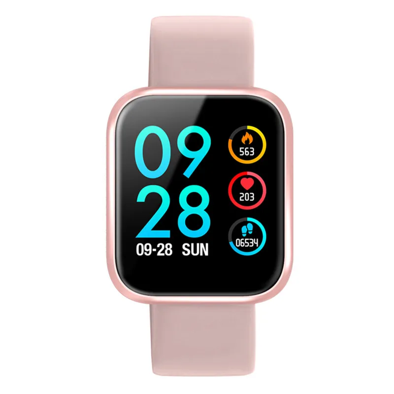 Pink smooth IP68 wateproof цвета розового золота smart watch женские спортивные браслет smart watch с монитор сна измерять кровяное давление кислорода трекер - Цвет: Pink smooth