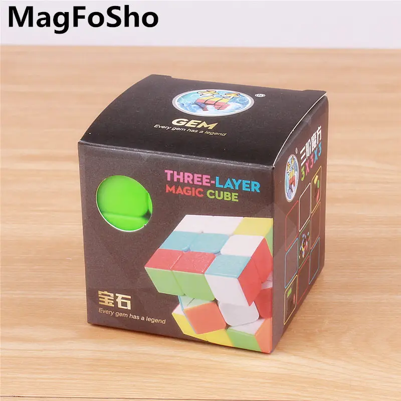 Shengshou 3x3x3 магические кубики драгоценный камень липкая матовая поверхность