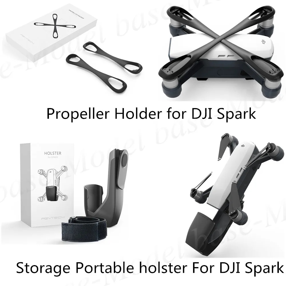 PGYTECH силиконовый держатель пропеллера + Портативный чехол для хранения DJI Spark
