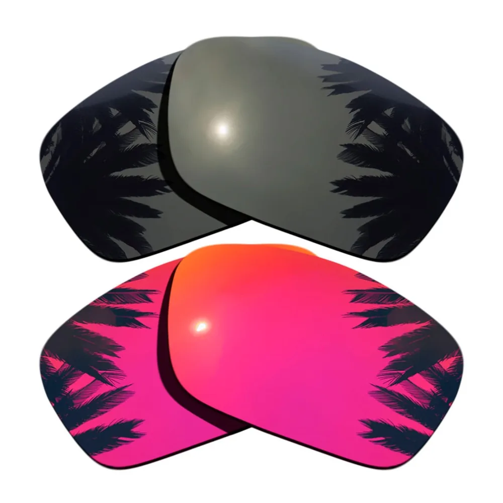 (Черное + полночное зеркальное покрытие) 2 пары поляризованных сменных линз для