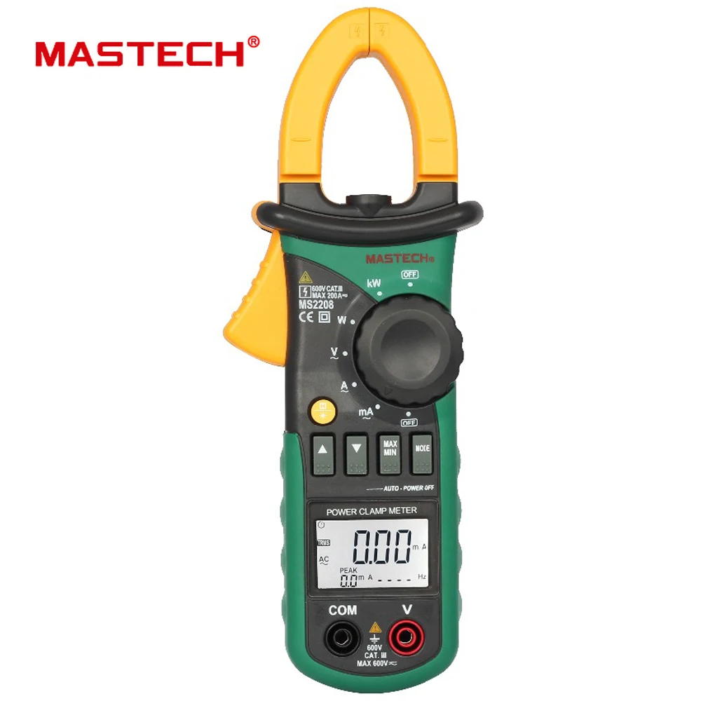 MATECH MS2208 гармонический измеритель мощности клещи тест er мультиметр Trms Напряжение
