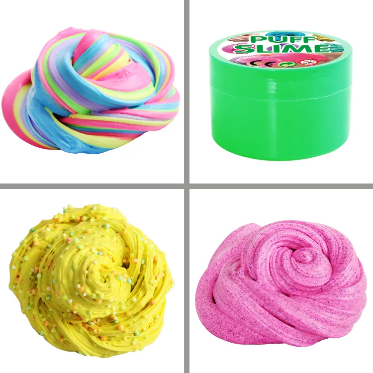 Пушистая глина "Пуфф Слайм" для детей DIY.