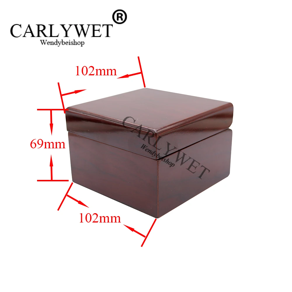 CARLYWET,, модная Роскошная деревянная коробка для часов, чехол для хранения ювелирных изделий, Подарочная коробка с подушкой для часов с часами, Omega IWC Breitling Tudor