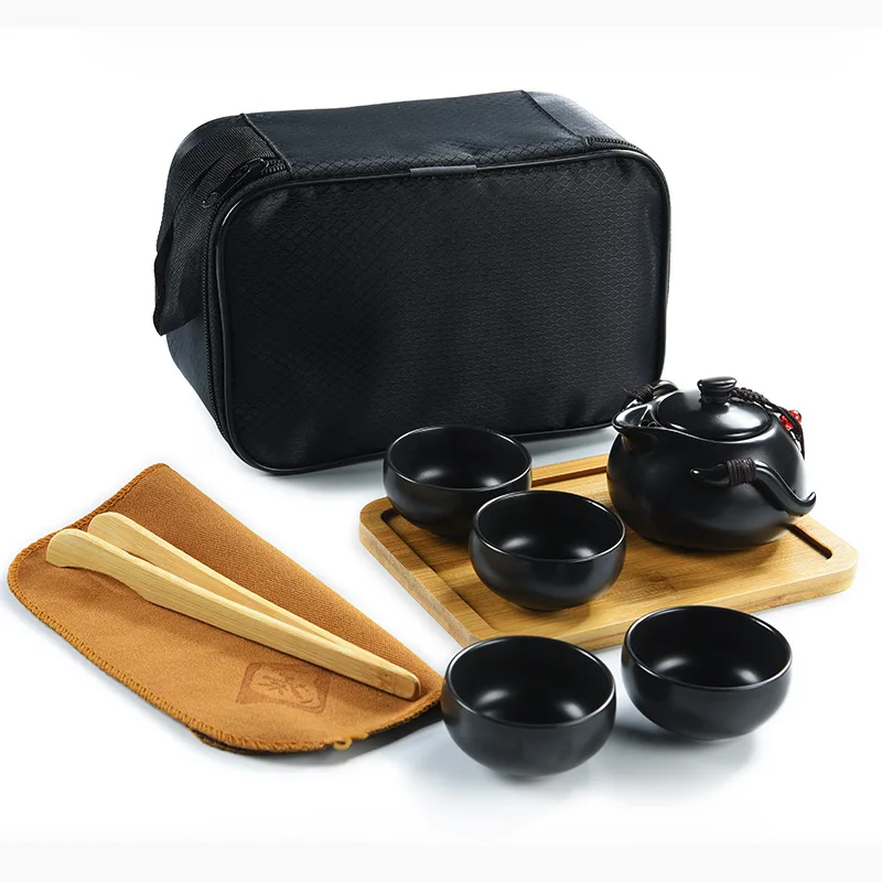 Дорожный чайный набор в китайском стиле керамическая чайная чашка портативный