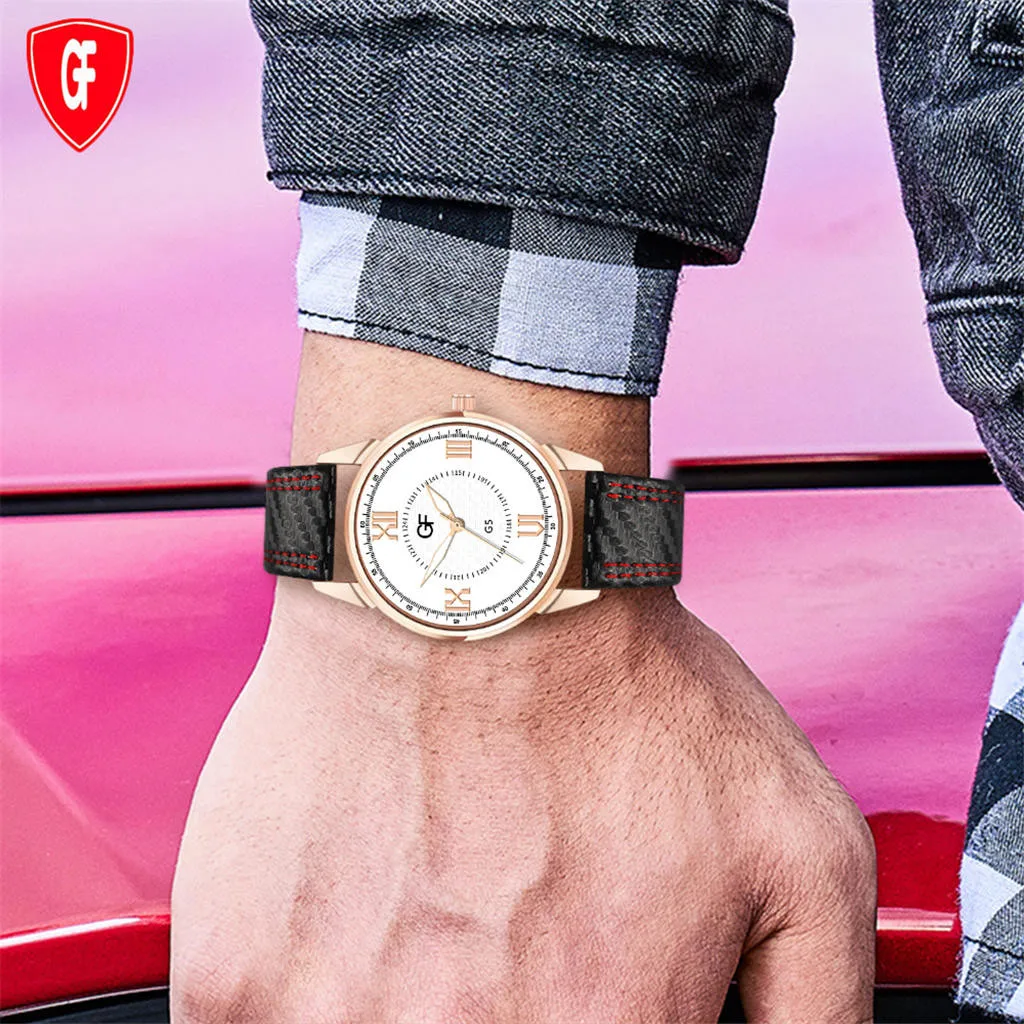Хит продаж мужские часы в деловом стиле кожаные с надписью New Pointer glow Drop Shopping Erkek izle