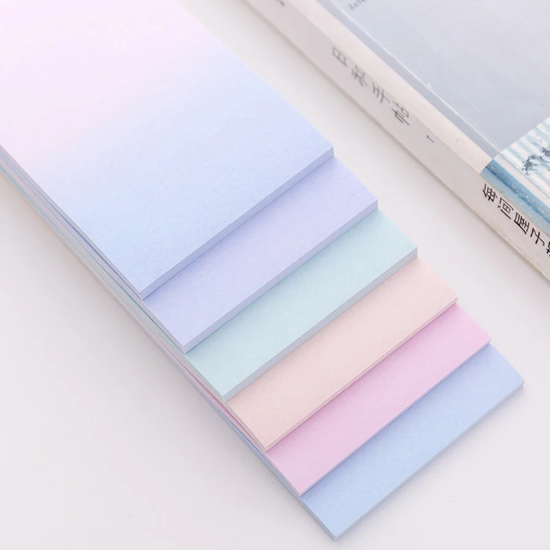 Конфетный цветной блок почтовый блокнот липкий бумажный стикер Kawaii Милая