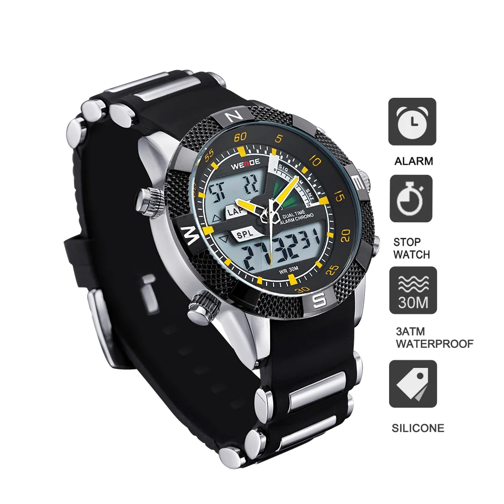 WEIDE оригинальные часы Топ бренд класса люкс кварцевые автоматические horloge