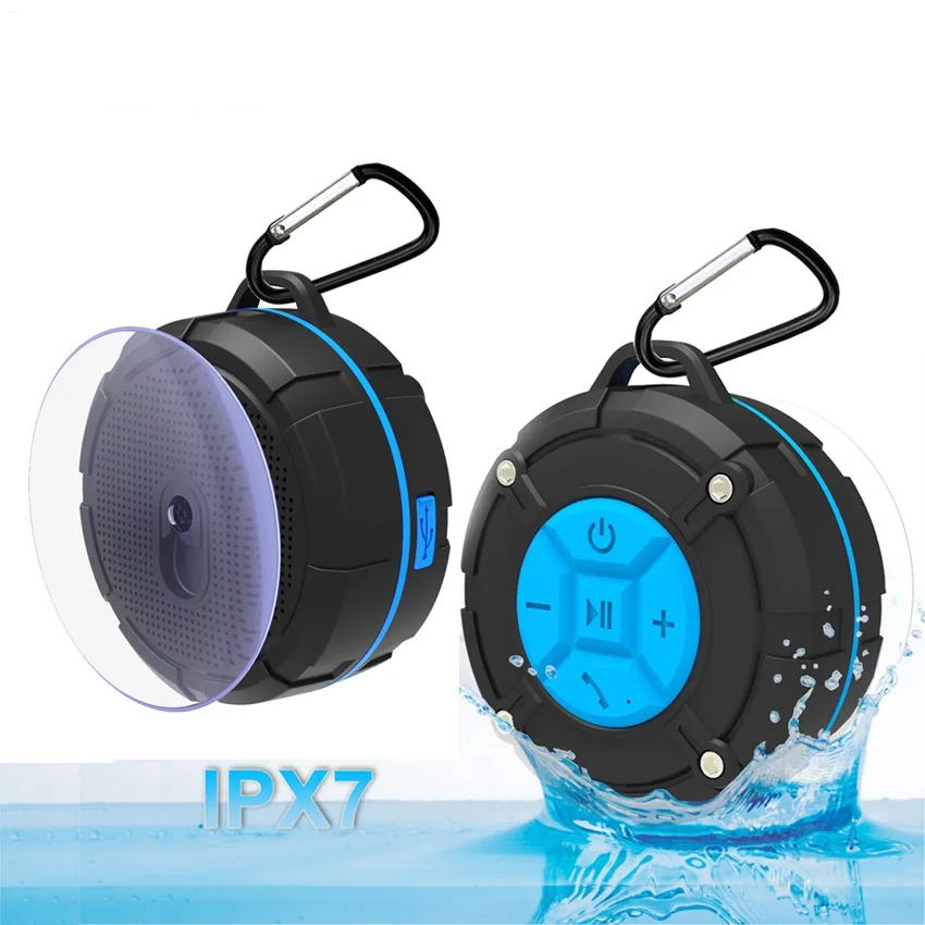 TOPROAD водонепроницаемый Душ велосипедный Bluetooth динамик Blutooth s Громкая связь микрофон Caixa де сом Сабвуфер Бумбокс для мобильного телефона - Цвет: Blue