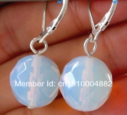 Бесплатная доставка 005 12 мм граненые круглые фотосерьги 925 А|earrings silver|earrings