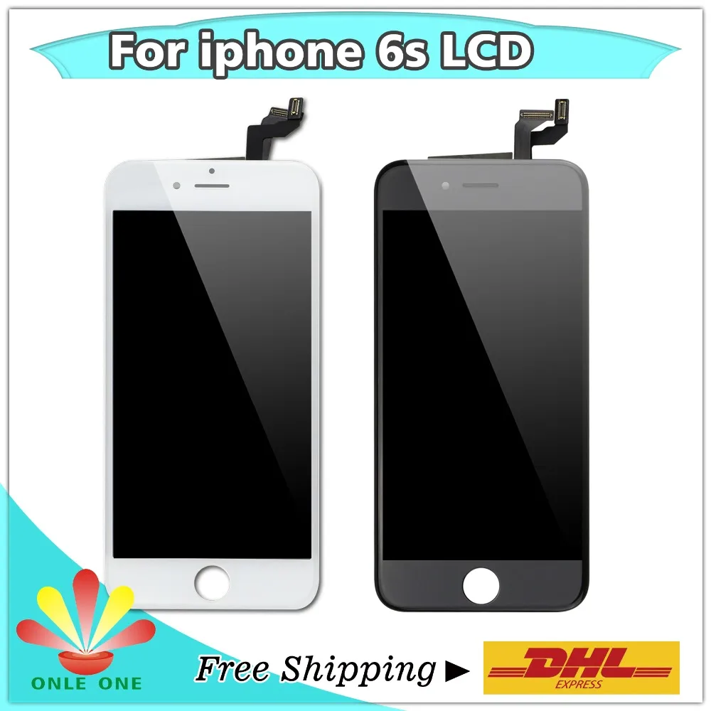 20 шт./лот дигитайзер + сенсорный экран и ЖК-дисплей для IPhone 6S Замена класс AAA черный