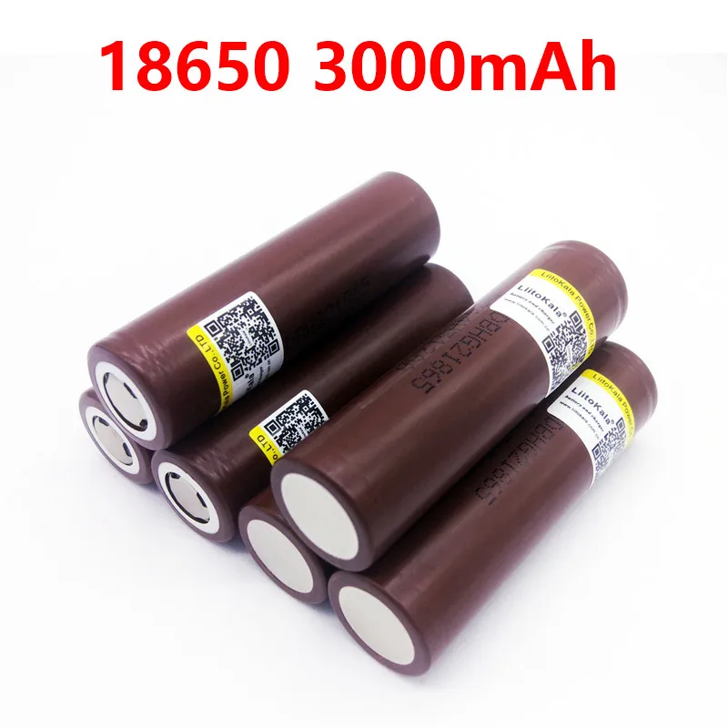 Подходит для Liitokala HG2 18650 3000 mAh перезаряжаемая электронная сигарета батарея с высоким током разрядки, 30A высокий ток новинка 10