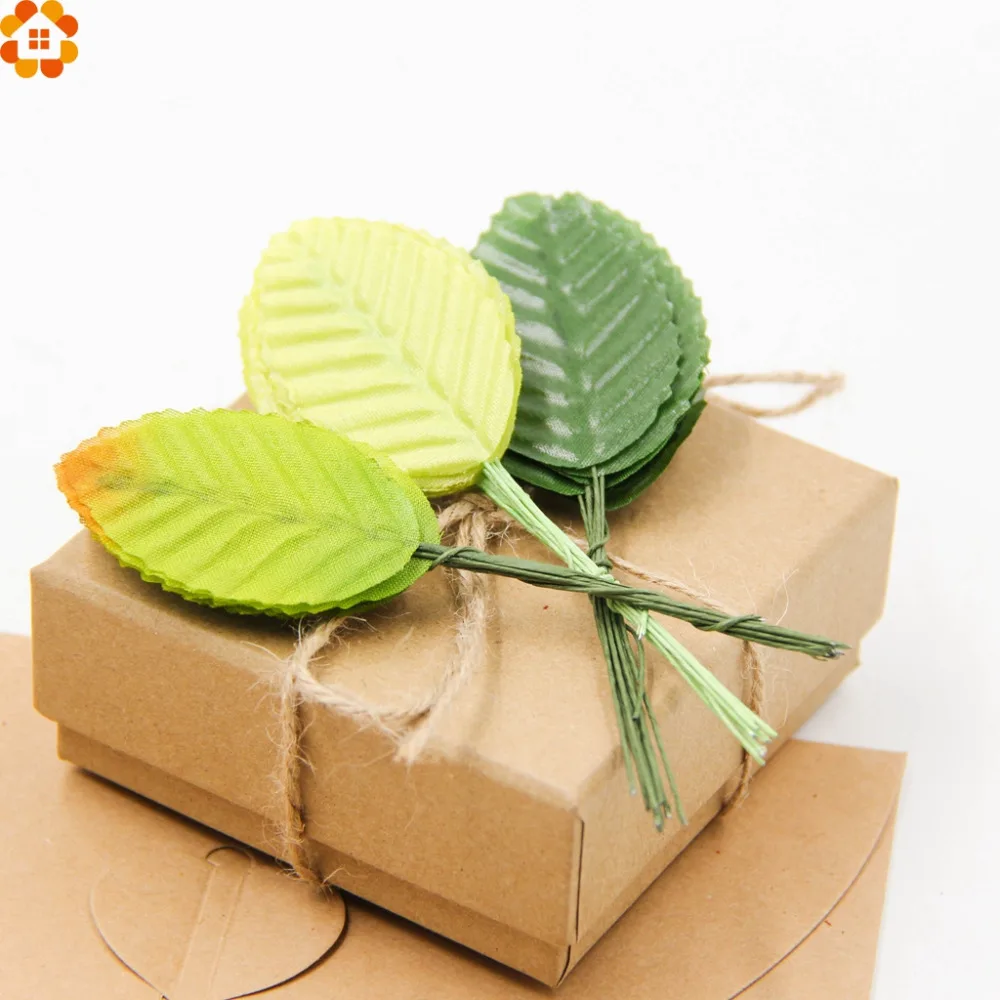 Новинка 20 шт. искусственные цветочные листья для скрапбукинга высокие Шелковый