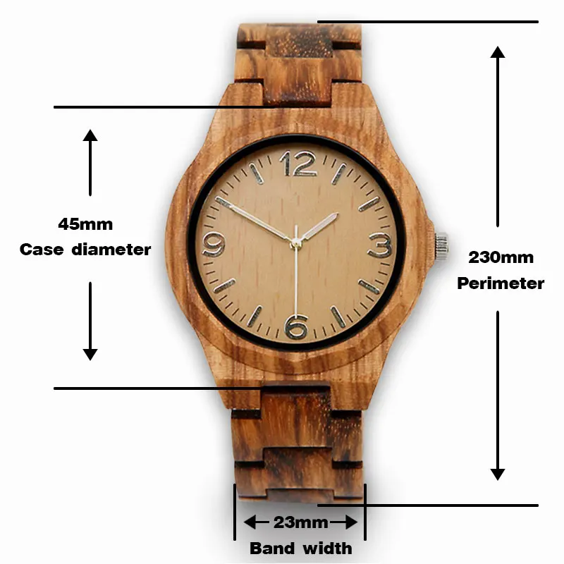 ELMERA мужские деревянные часы relogio masculino de luxo reloj hombre наручные часы с большим циферблатом деревянные часы Брендовые мужские