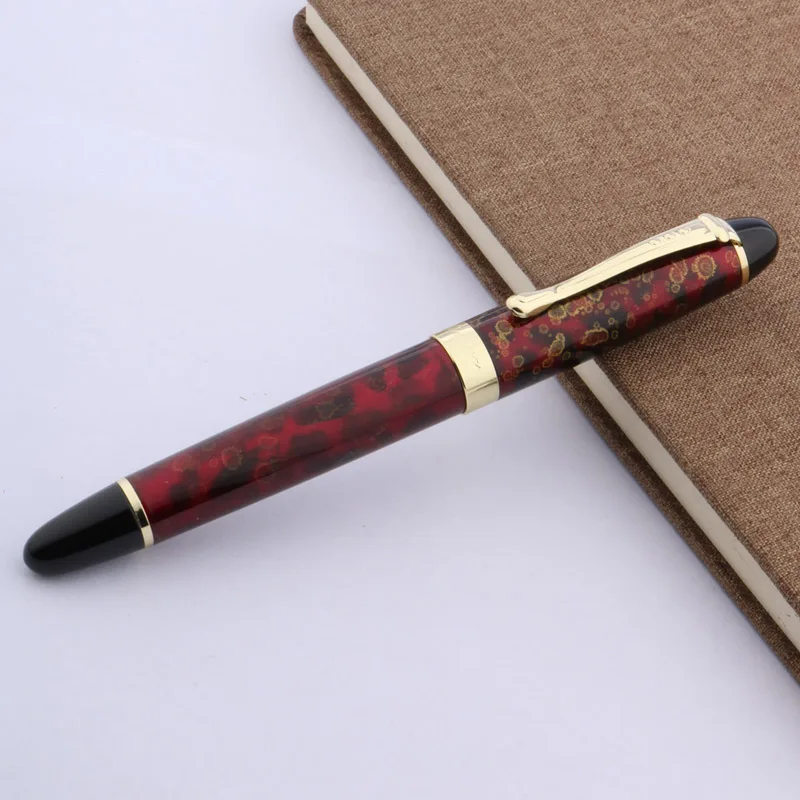 1 шт. JINHAO X450 Металлическая Офисная Золотая Подарочная иридиевая 0,5 мм Классическая Подарочная авторучка