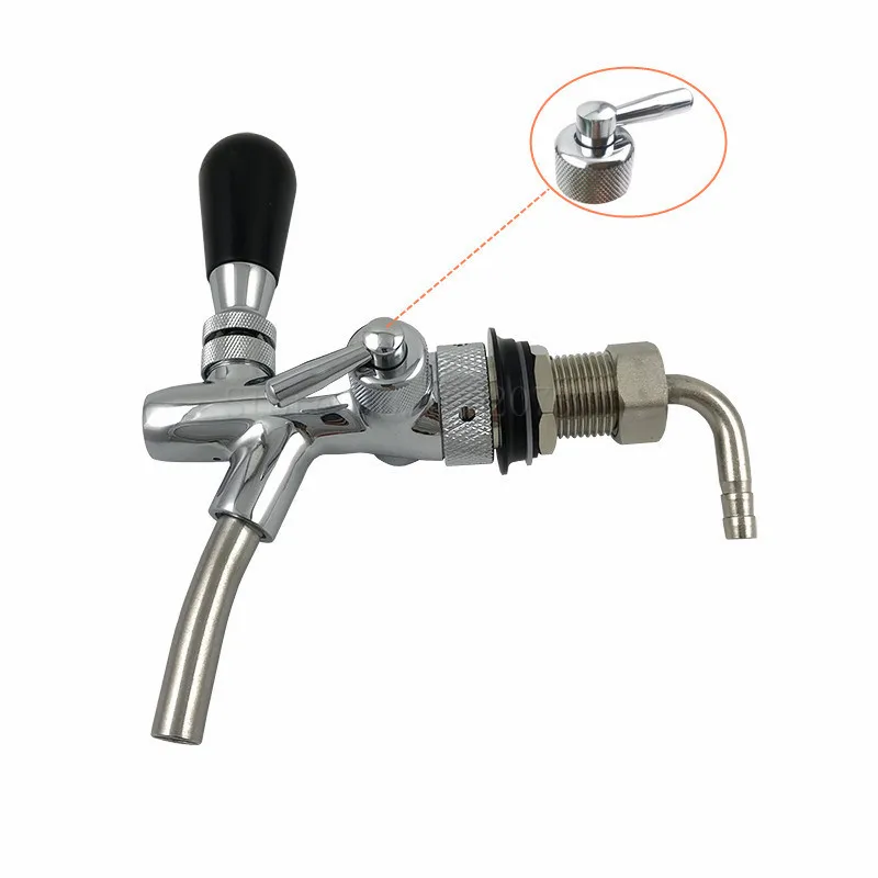 Пивной кран Регулируемый пивной kegerator хромированный домашний пивоваренный