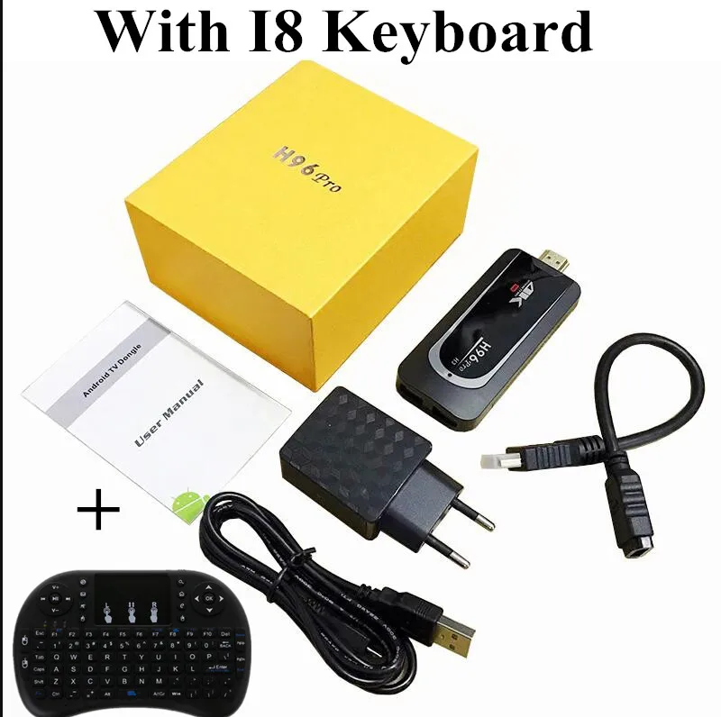 2G 16G With I8 H96 Pro H3 Мини ПК Amlogic S905X ТВ коробка 4 ядра Android 7,1 ТВ ключ 2GB16GB 2,4G/5.G Wi-Fi BT4.1 1080 P 4 K HD ТВ палка - Цвет: 2G 16G With I8