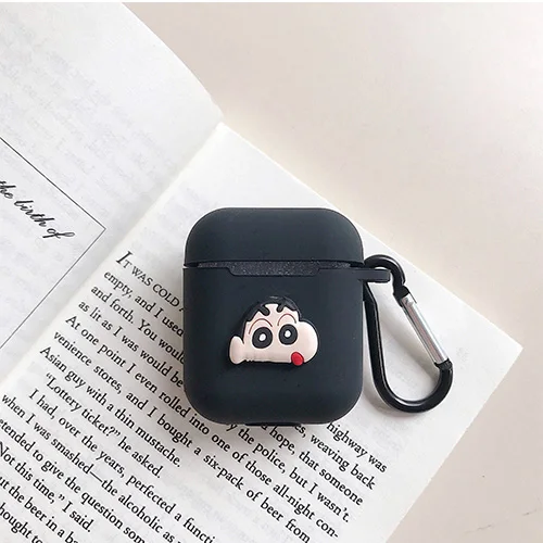 Милый мультяшный силиконовый чехол для Apple аксессуары для airpods для i10 TWS Bluetooth наушники коробка защитный чехол сумка анти-потеря ремень - Цвет: model 4