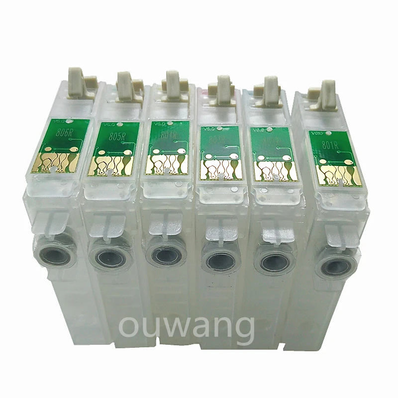 T0801-T0806 многоразовый чернильный картридж для Epson P50 RX660 R265 R360 RX560 R285 RX585 RX685 PX700 PX710 PX810