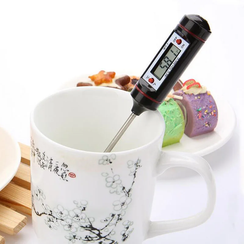 Металлические Цифровые Гигрометры электронный термометр для еды игла жидкость