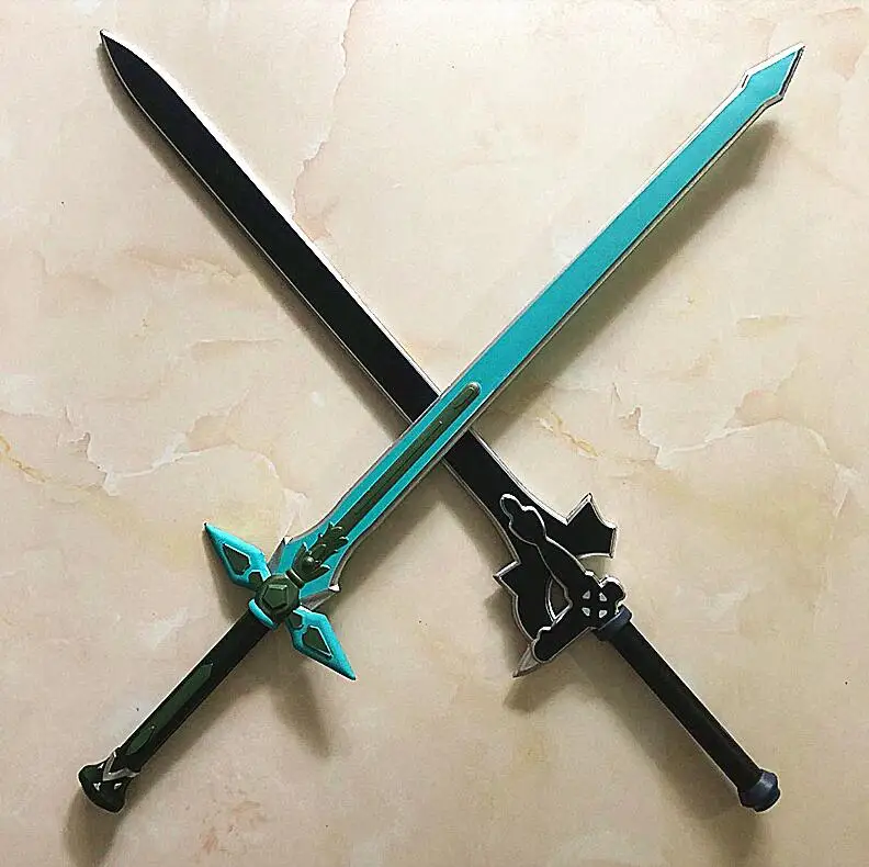 LT 80cm sword art online SAOKirigaya Kazuto Elucidator Cosplay Prop PU Foam Modle Toy Supply